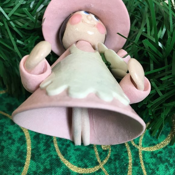 80’s Polymer Clay Ornaments  handmade Set  Christmas Bells Vintage - Picture 8 of 15